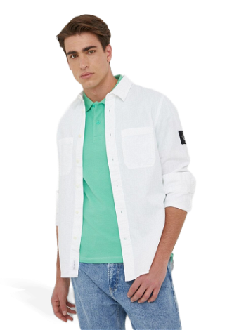 CALVIN KLEIN Jeans Linen Blend Shirt J30J322953.PPYX