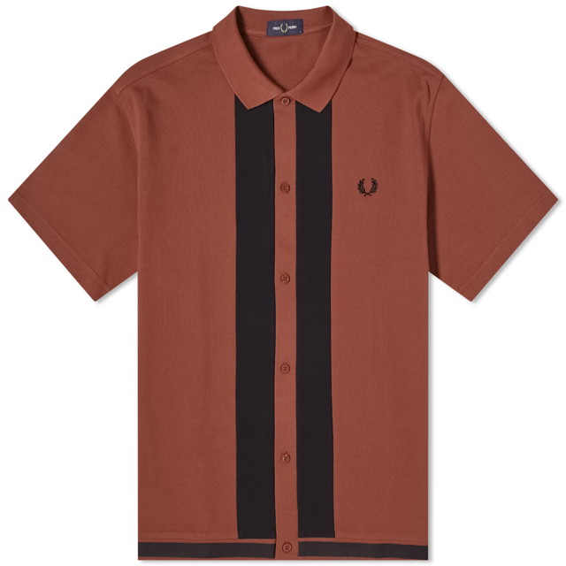 Pólóingek Fred Perry Panel Polo Shirt Burgundia | M6674-S54