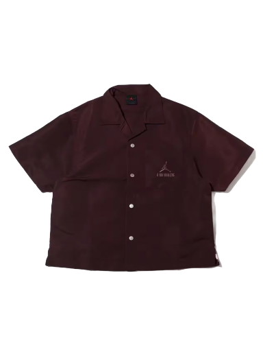 Ing Jordan A Ma Maniere x Warm Up Shirt Mahogany Burgundia | DV7461-263