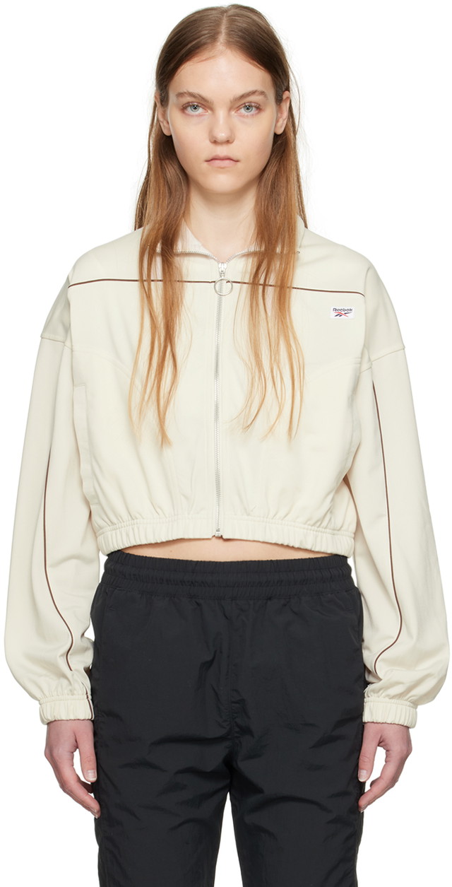 Dzsekik Reebok Classics Off-White Cropped Track Jacket Fehér | 100076243