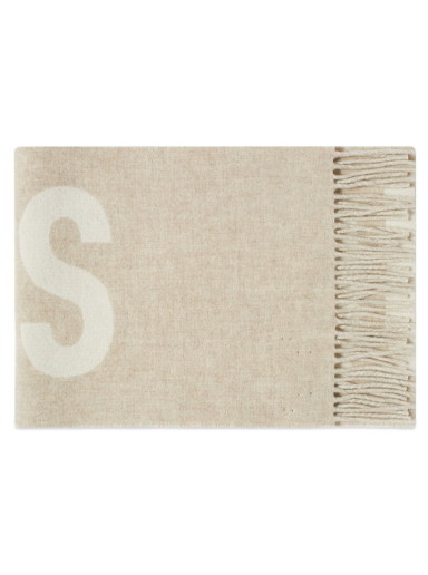 Tartozékok Jacquemus Men's Jacquard Logo Scarf Bézs | 22H226AC435-5007-015