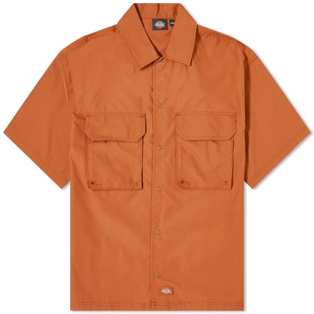Ing Dickies Fishersville Short Sleeve Utility Shirt 
Narancssárga | DK0A4YS6H161
