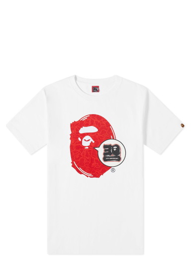 Póló BAPE 30th Anniversary Ape Head T-Shirt 
Piros | 001TEJ701006F-WHR