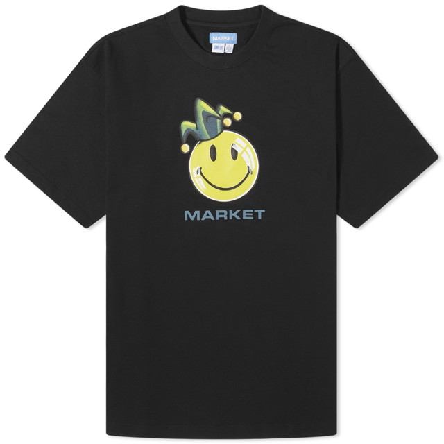 Póló MARKET Smiley Fool T-Shirt Fekete | 399001640-BLK