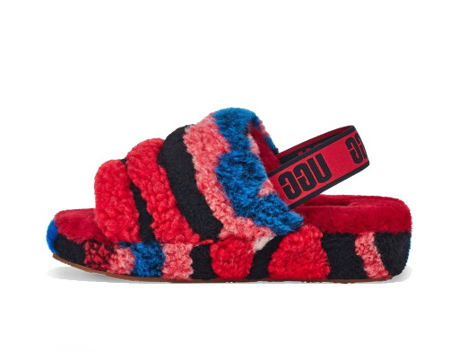 Sneakerek és cipők UGG Fluff Yeah Slide Cali Collage Többszínű | 1118164-RED