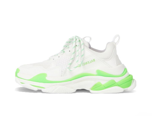 Sneakerek és cipők Balenciaga Triple S Fluo Green White Fehér | 536737W2CA33890