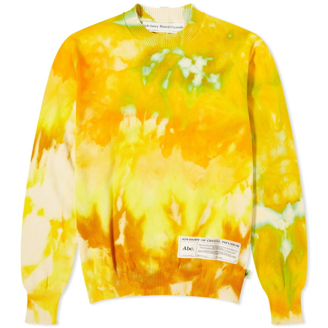 Sweatshirt Advisory Board Crystals Tie-Dye Crew Sweat Sárga | ABCFW23TDCS-YLW