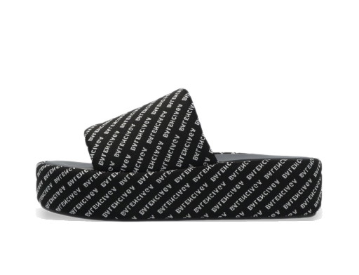 Sneakerek és cipők Balenciaga Rise Platform Slide "Black White" W Fekete | 656988 W2EK0 1090