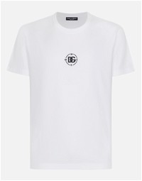 Short-sleeved Cotton T-shirt With Marina Print