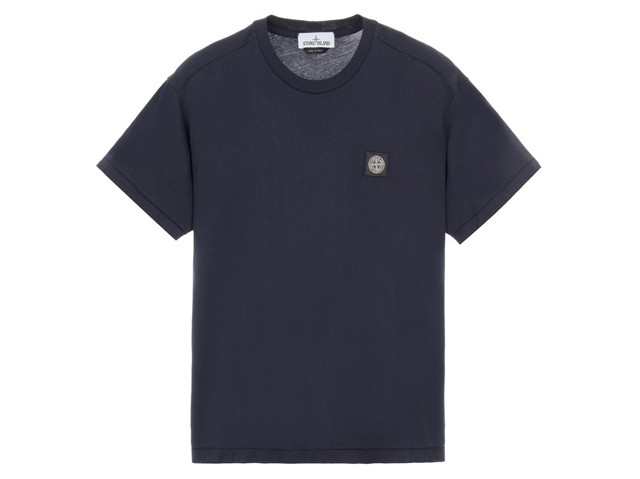 Póló Stone Island 60/2 Cotton Jersey Garment Dyed T-Shirt Sötétkék | 24113