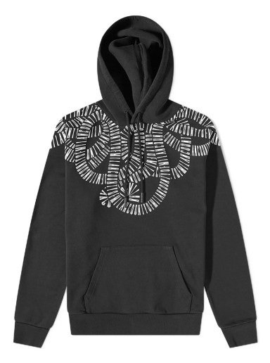 Sweatshirt Marcelo Burlon Snake Wings Regular Hoody Fekete | CMBB007C99FLE0031001