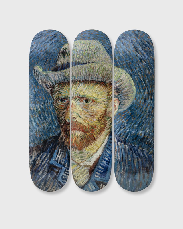 Skate The Skateroom Vincent Van Gogh Self-Portrait with Grey Felt Hat Decks 3-Pack Többszínű | 5407006111580