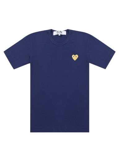 Póló Comme des Garçons PLAY Gold Heart T-Shirt Sötétkék | AZ T216 051 2