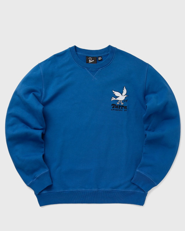 Sweatshirt By Parra Wheel Chested Bird Kék | 51320