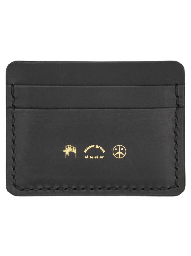 Pénztárca Mister Green Logo Card Case Fekete | MGCARDCASELEATHER 001