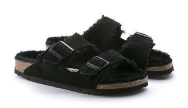 Sneakerek és cipők Birkenstock Arizona Shearling Black Narrow Fit Fekete | 752663, 2