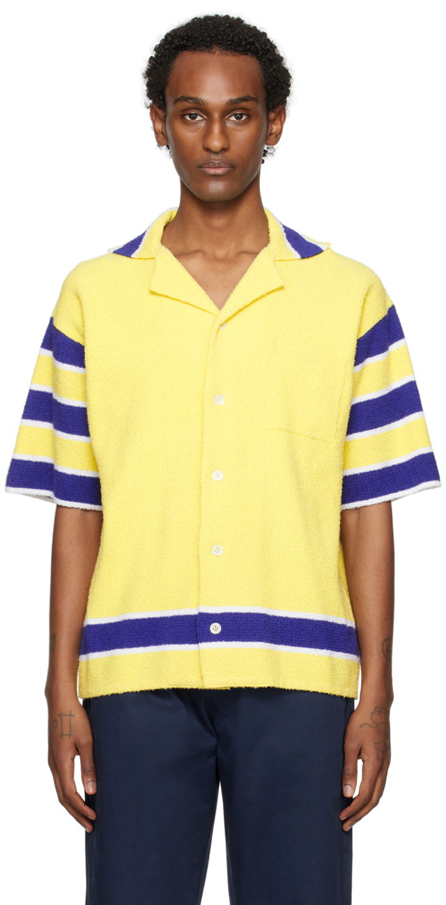 Ing Marni Stripe Shirt Sárga | CUMG0007Q0 UFC206