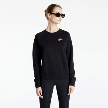 Sweatshirt Nike Sportswear Essential Fleece Crew Fekete | BV4110-010, 1
