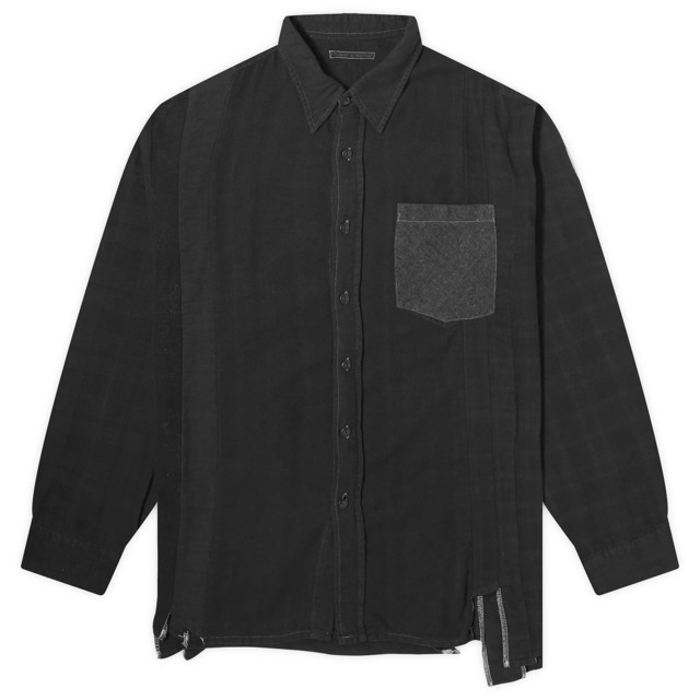 Ing Needles 7 Cuts Over Dyed Wide Flannel Fekete | OT302-E