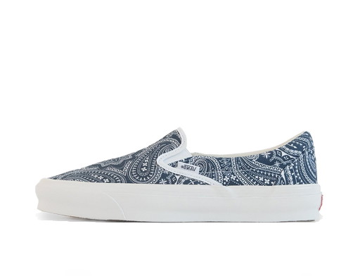 Sneakerek és cipők Vans Slip-On Kith 10th Anniversary Paisley Gibralter Sea Kék | VN0A45JK6CC