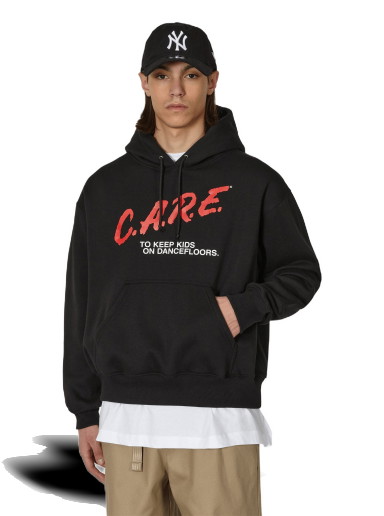 Sweatshirt The Salvages C.A.R.E. Hooded Sweatshirt Fekete | SS230632BLK BLACK