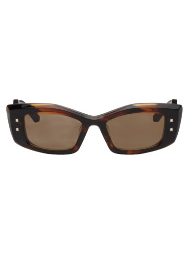 Napszemüveg Valentino Garavani IV Rectangular Frame Sunglasses Barna | VLS-109C-52