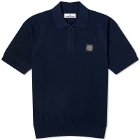 Soft Cotton Patch Knitted Polo Shirt