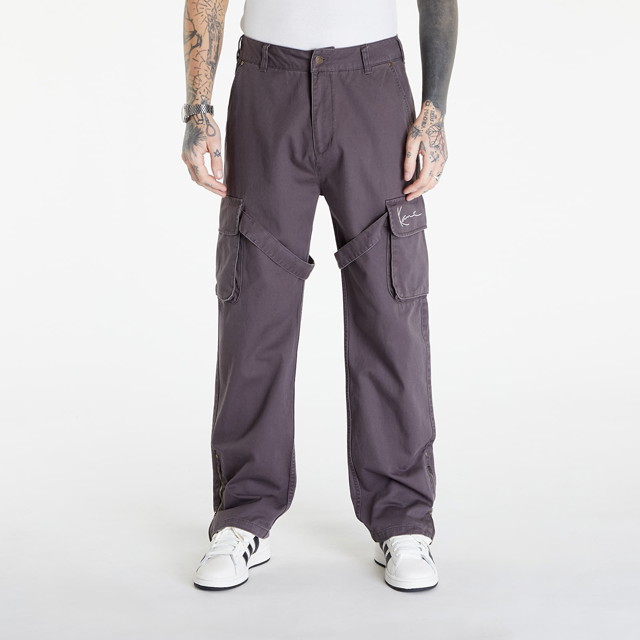 Oldalzsebes nadrágok Karl Kani Small Signature Washed Cargo Pants Gray Szürke | KM241-019-2