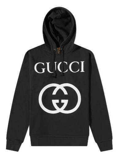 Sweatshirt Gucci Interlocking Gg Hoody Fekete | 475374-X3Q25-1289