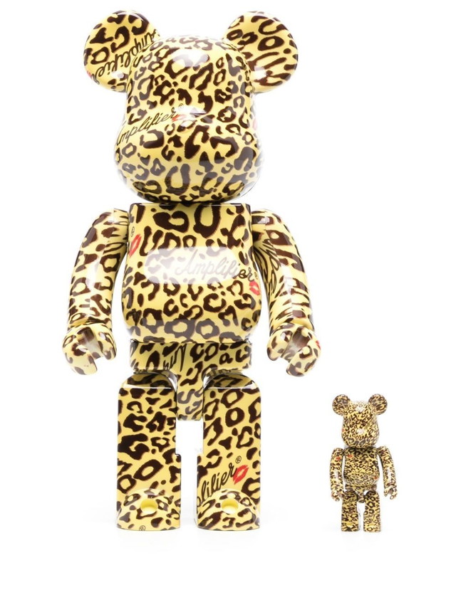 Gyűjthető Medicom Toy Amplifier Bearbrick leopard-print 100% 400% set - Yellow Sárga | 453095660265318715330