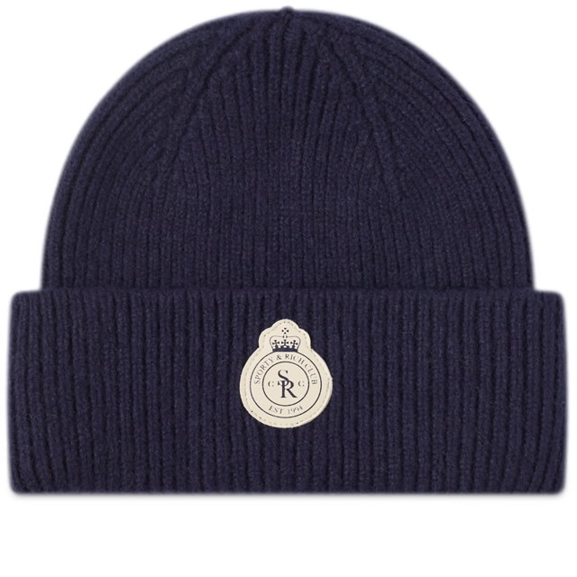 Kupakok Sporty & Rich Crown Wool Beanie Sötétkék | ACAW237NA