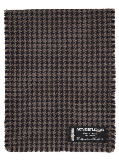 Sálak és kendők Acne Studios Houndstooth Scarf Szürke | CA0264-