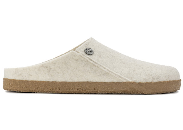 Sneakerek és cipők Birkenstock Zermatt Shearling Clog Wool Felt Ecru Fehér | 1023194/1023195