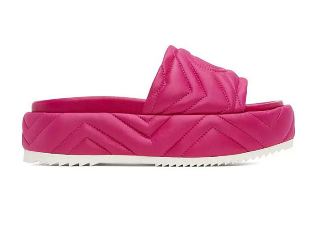 Sneakerek és cipők Gucci Quilted Angelina Platform Rózsaszín | 723382 FQL00 6910