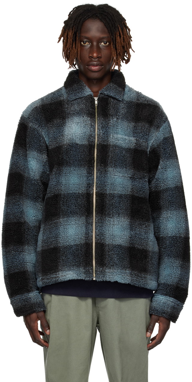 Blue & Black Check Jacket