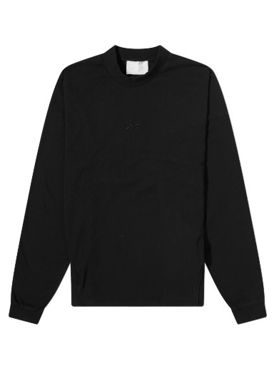 Póló Reebok Piped Long Sleeve T-Shirt Fekete | RMAB001C99JER0011000
