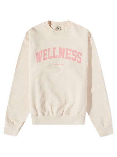 Pulóver Sporty & Rich Wellness Ivy Sweatshirt Bézs | SR-WLNESS-SWT-CRM