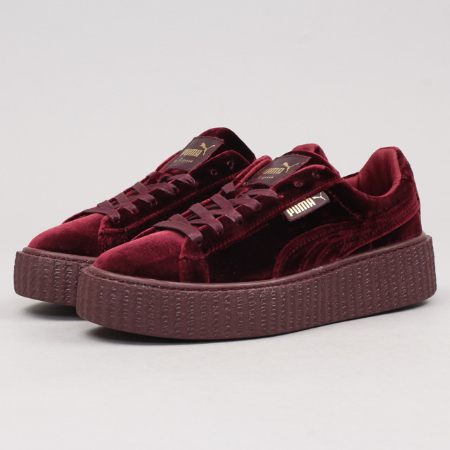 Sneakerek és cipők Puma FENTY / Creeper Velvet royalpurple - purple - royalpurple Burgundia | 364466 02