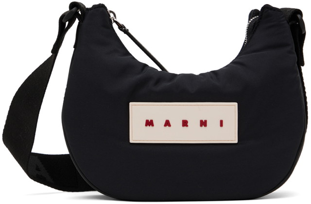 Válltáskák Marni Polka-Dot Puff Small Bag Fekete | SBMP0147U2 P6460