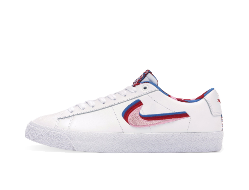 Sneakerek és cipők Nike SB Blazer Low Parra Fehér | CN4507-100