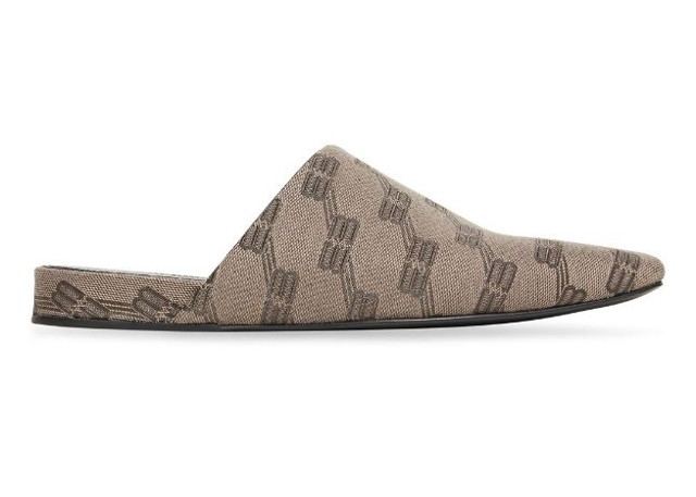 Sneakerek és cipők Balenciaga Cozy Jacquard Mules Brown Barna | 636605W2I10