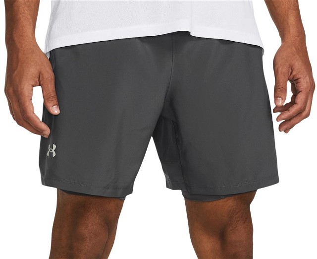 Rövidnadrág Under Armour UA LAUNCH 7'' 2-IN-1 SHORTS-GRY Fekete | 1382641-025