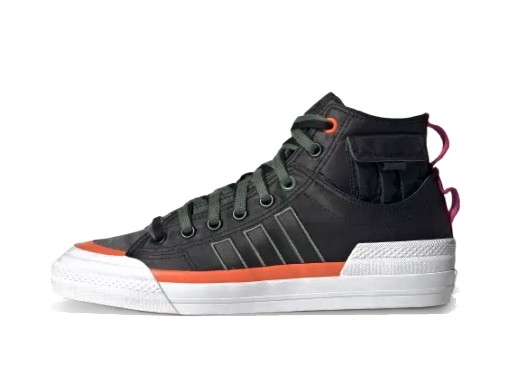 Sneakerek és cipők adidas Originals Nizza Hi DL Black Green Oxide Fekete | GZ2653