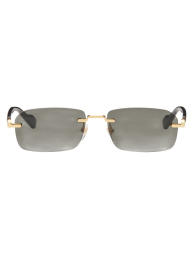 Rimless Sunglasses "Black & Gold"