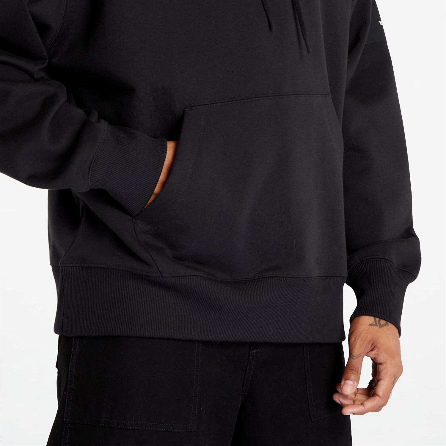Sweatshirt Y-3 Core Logo Hoody Fekete | H44786, 1