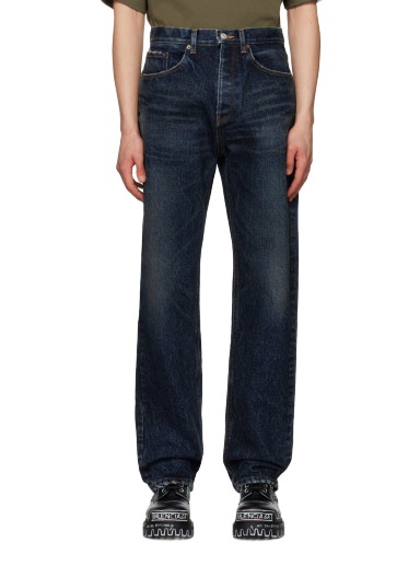 Farmer Balenciaga Relaxed Jeans Sötétkék | 724715-TNW51-4021