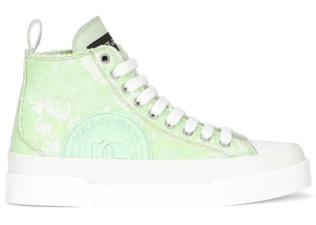 Portofino High Top Sequin Lime Green W