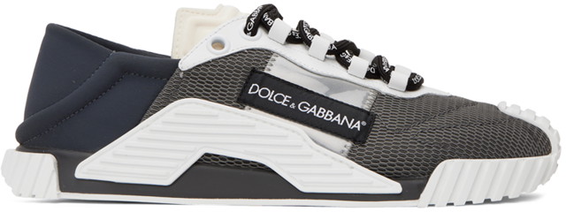 Sneakerek és cipők Dolce & Gabbana Gray & White NS1 Sneakers Szürke | CS1769AJ968