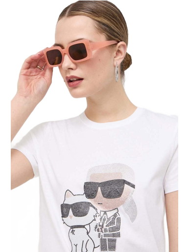 Póló KARL LAGERFELD Ikonic 2.0 RS T-Shirt Fehér | 230W1772