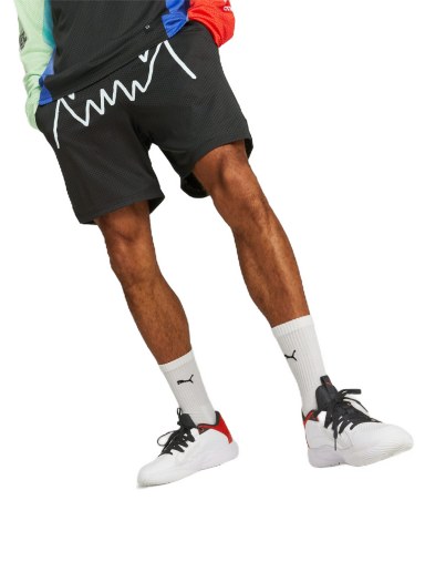 Rövidnadrág Puma Jaws Core Basketball Shorts Fekete | 539573_01